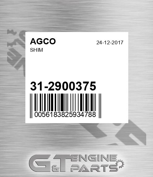 31-2900375 Shim for AGCO