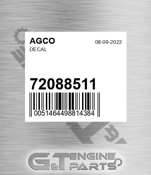 72088511 Decal