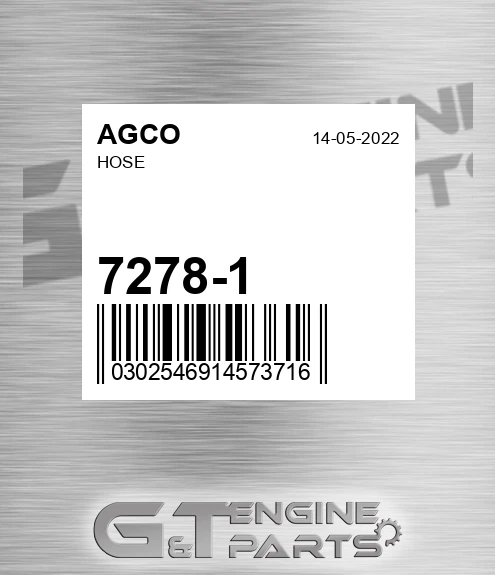 7278-1 Hose for AGCO