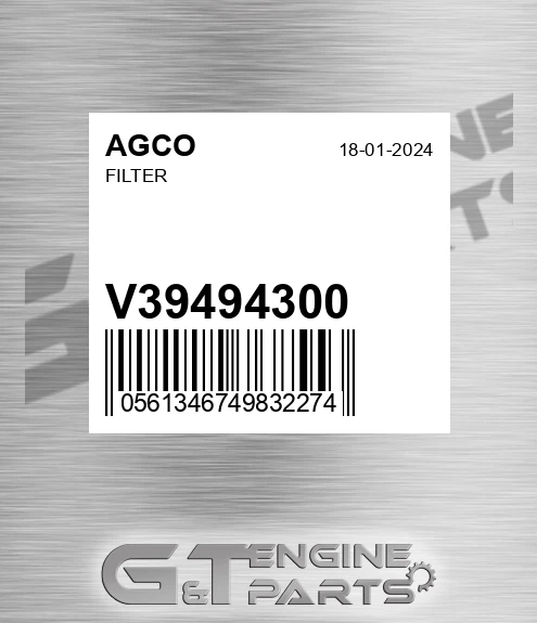 V39494300 Filter for AGCO