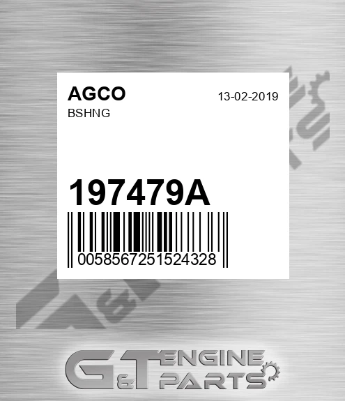 197479A Bshng for AGCO