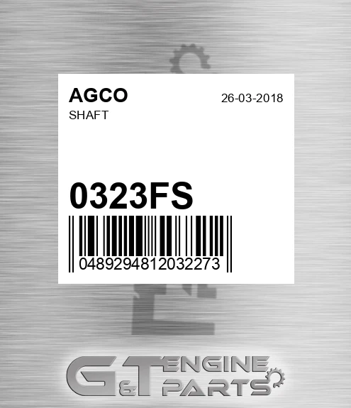 0323FS AGCO Shaft