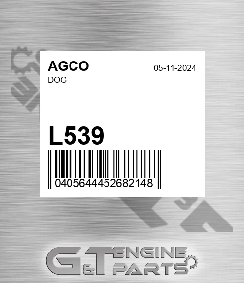 L539 Dog for AGCO