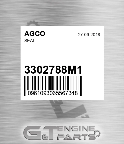 3302788M1 Seal for AGCO