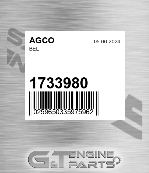 1733980 Belt for AGCO