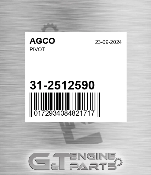 31-2512590 Pivot for AGCO