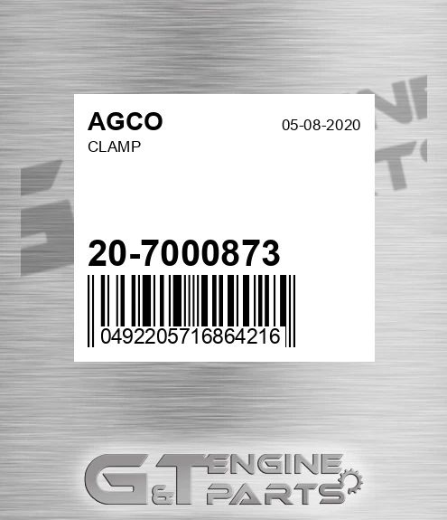20-7000873 Clamp for AGCO