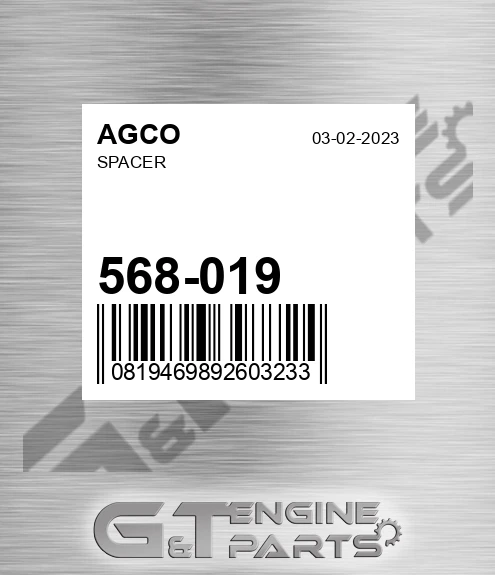 568-019 Spacer for AGCO