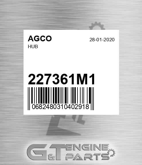 227361M1 AGCO Hub