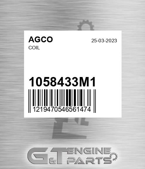1058433M1 AGCO Coil