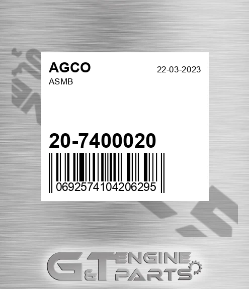 20-7400020 Asmb for AGCO