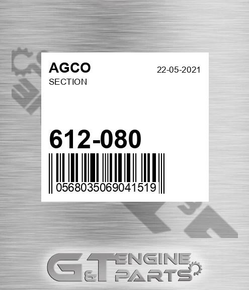 612-080 Section for AGCO