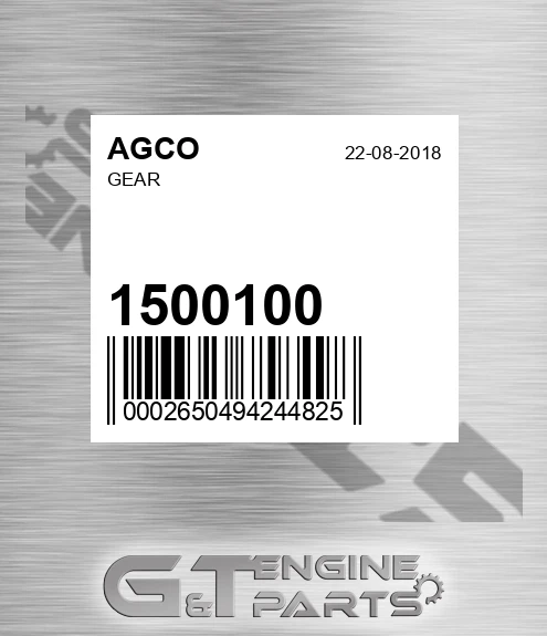 1500100 AGCO Gear