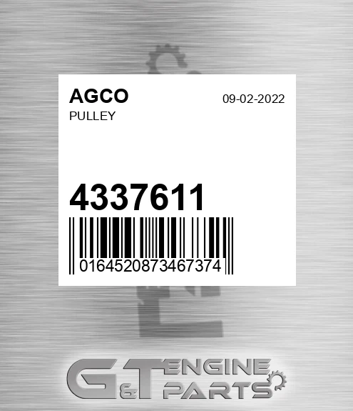 4337611 AGCO Pulley