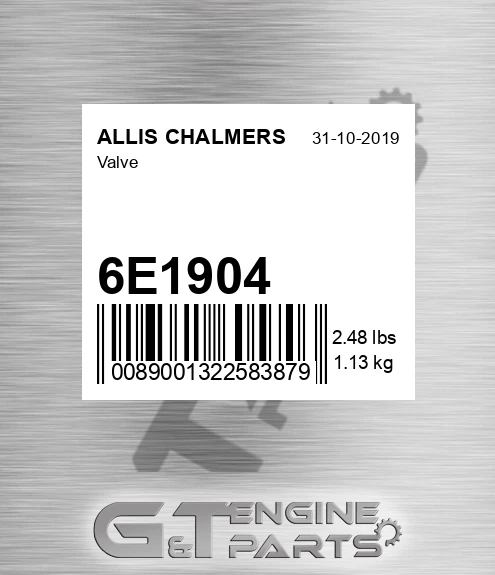 6E1904 Valve for ALLIS CHALMERS