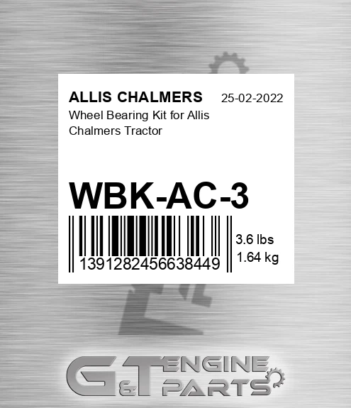 WBK-AC-3 Wheel Bearing Kit For Tractor