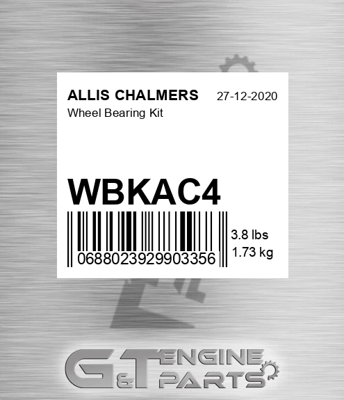 WBK-AC-4 Wheel Bearing Kit