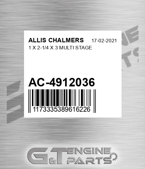 AC-4912036 1 X 2-1/4 X 3 Multi Stage