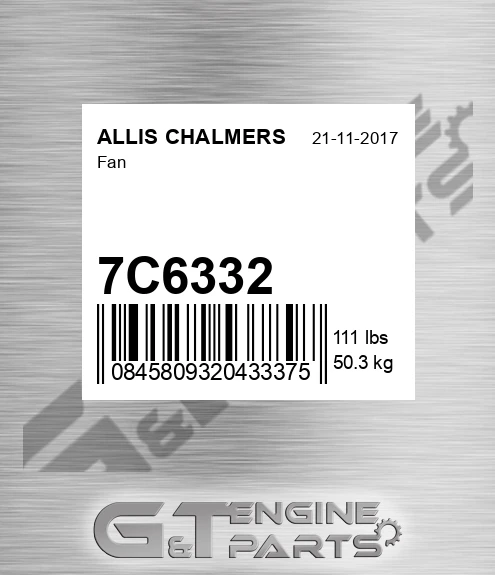 7C6332 Fan for ALLIS CHALMERS