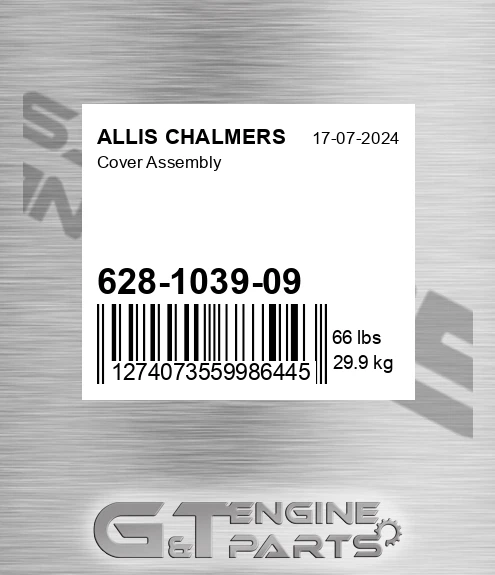 628-1039-09 Cover Assembly