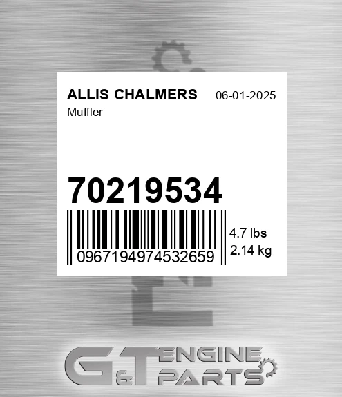 70219534 Muffler