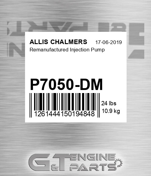 P7050-DM Remanufactured Injection Pump