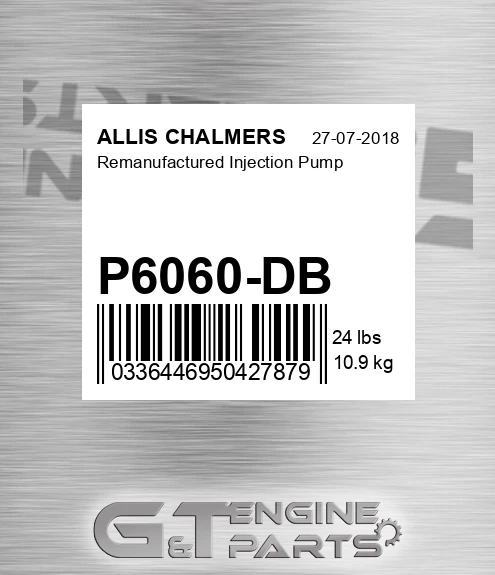 P6060-DB Remanufactured Injection Pump