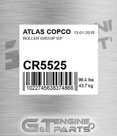 CR5525 Roller Group S/f