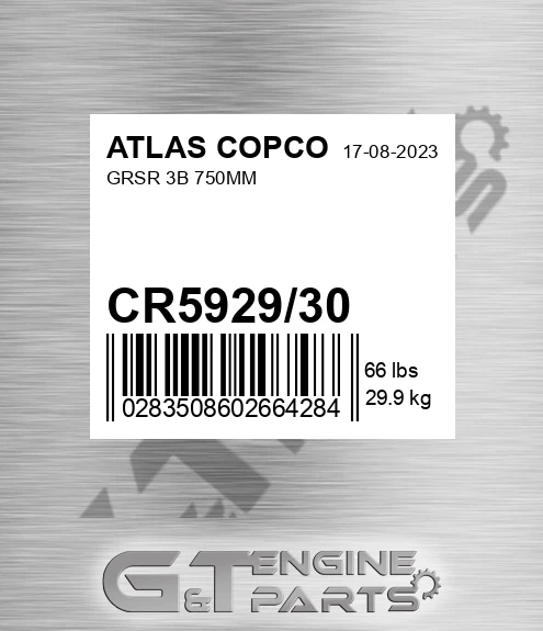 CR5929/30 Grsr 3b 750mm