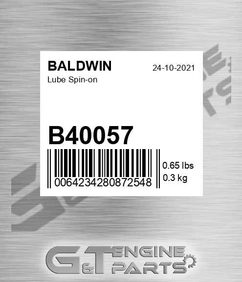 B40057 Lube Spin-on