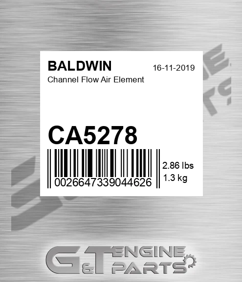 CA5278 Channel Flow Air Element