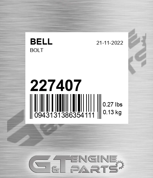 227407 Bolt