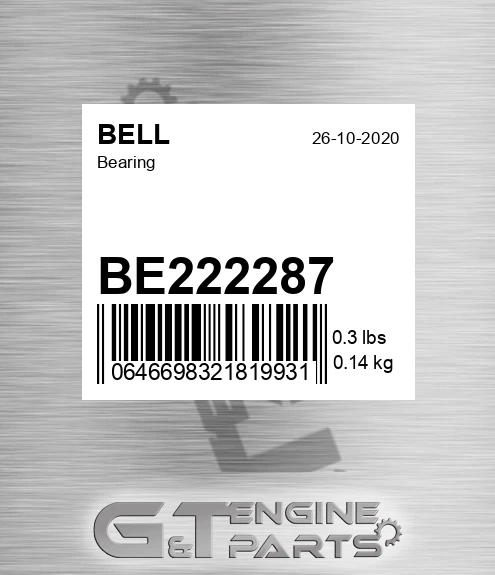 BE222287 BELL Bearing