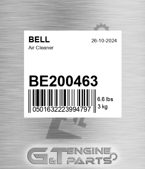 BE200463 BELL Air Cleaner