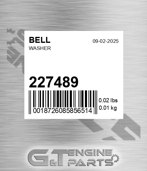 227489 BELL Washer