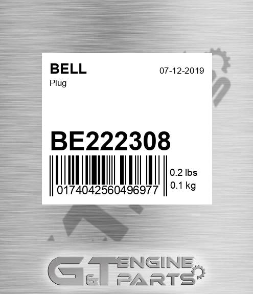BE222308 Plug
