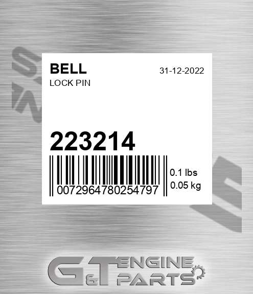 223214 BELL Lock Pin