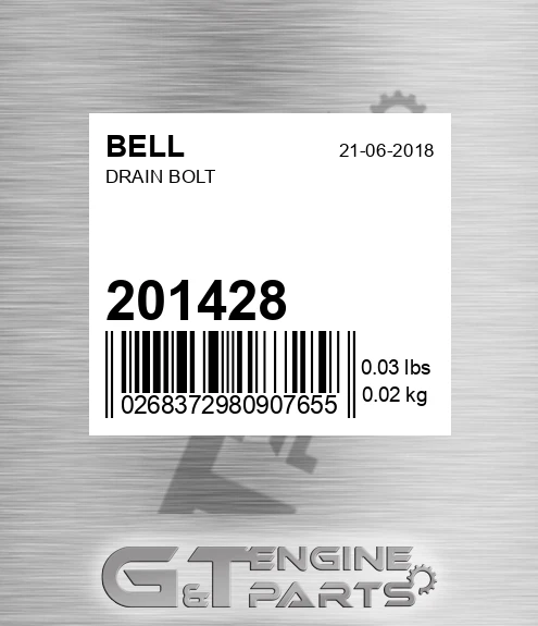 201428 Drain Bolt