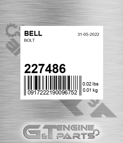 227486 BELL Bolt