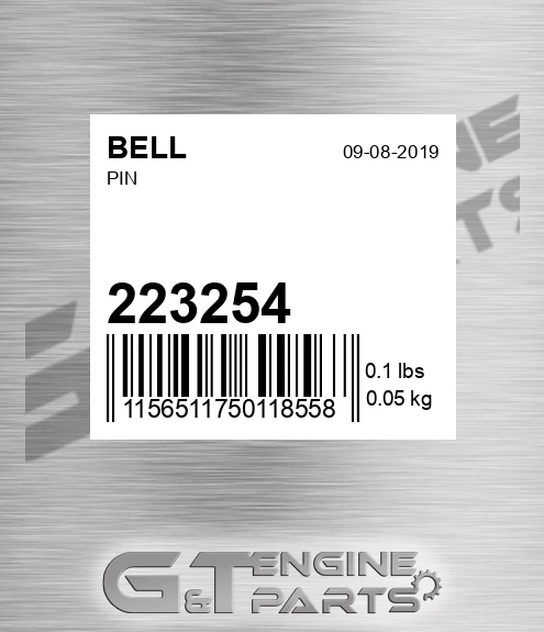 223254 BELL Pin