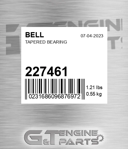 227461 BELL Tapered Bearing