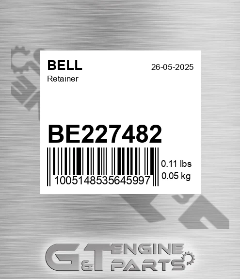 BE227482 Retainer for BELL