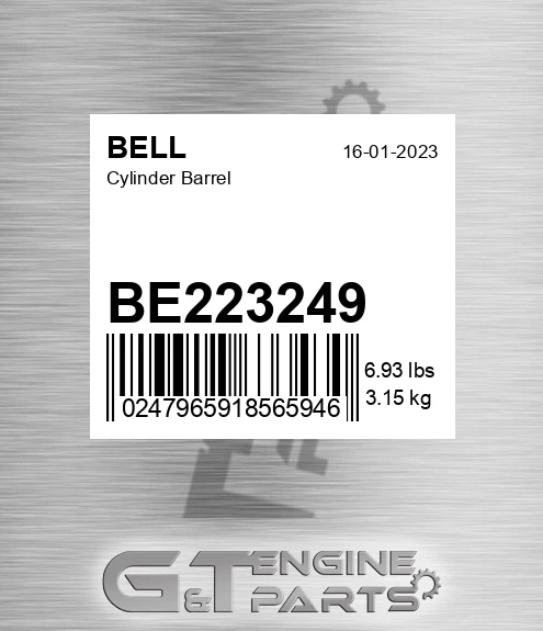 BE223249 Cylinder Barrel for BELL