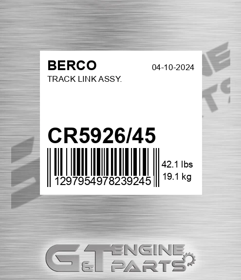 CR5926/45 Track Link Assy.