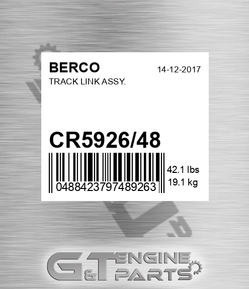 CR5926/48 Track Link Assy.