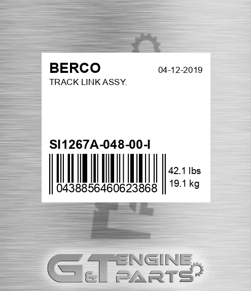 SI1267A-048-00-I BERCO Track Link Assy.