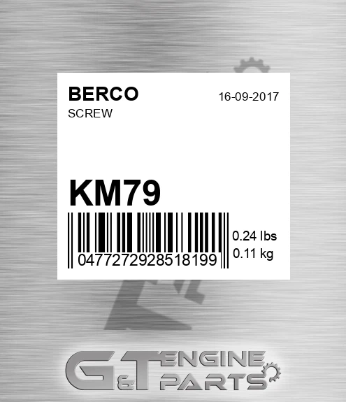 KM79 Screw
