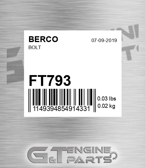 FT793 Bolt