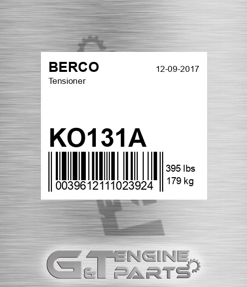 KO131A Tensioner