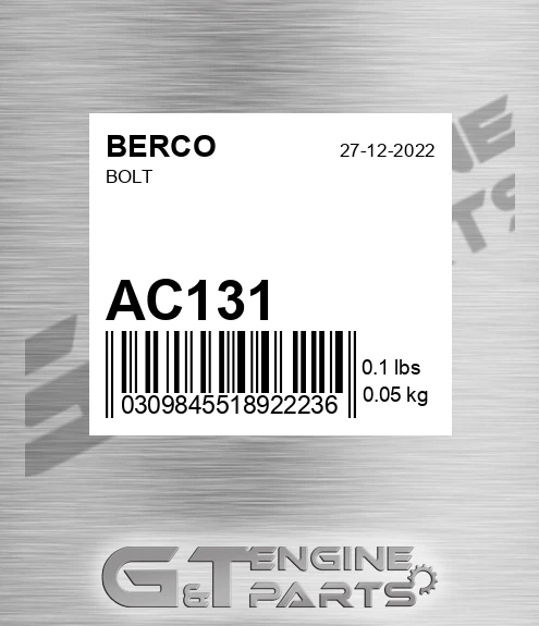 AC131 Bolt